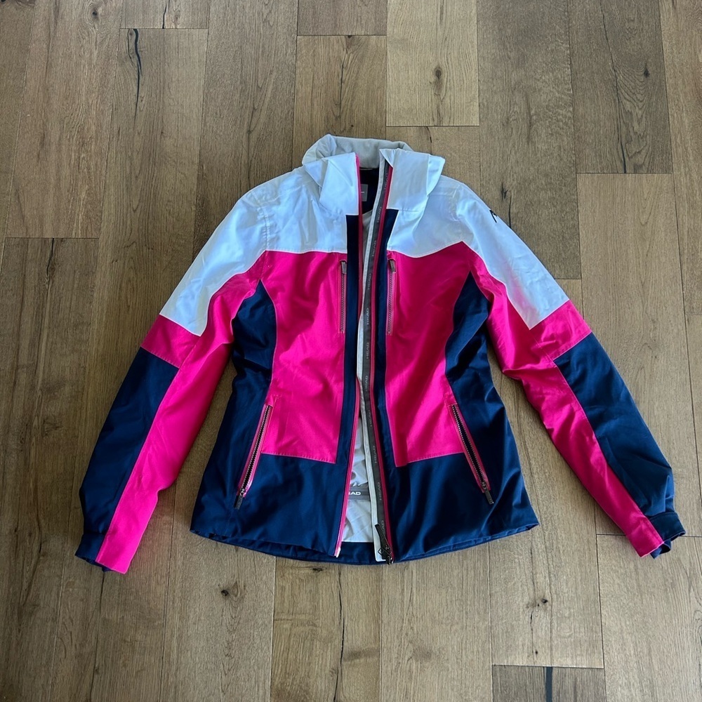 Head Ski Jacket Pulse PKDB 824020 Multicolor Women’s Size S Pink Navy White Blue